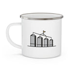 Four Silos Enamel Camping Mug – Call Up Your Friends