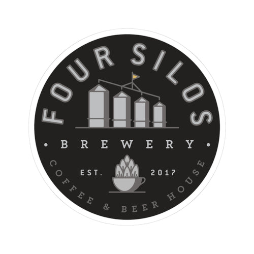 Four Silos Brewery Round Sticker – 3"