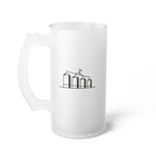 Four Silos Frosted Glass Beer Mug