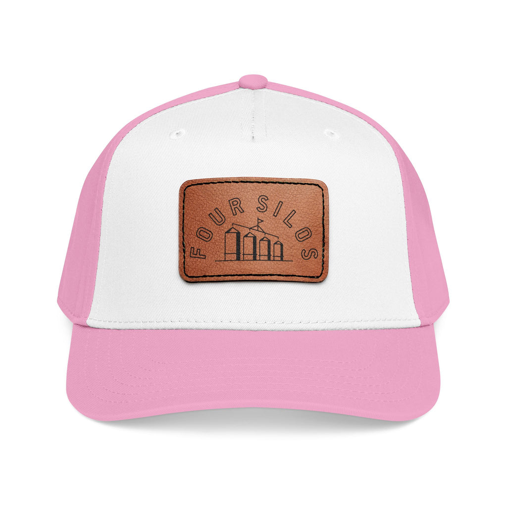 Four Silos Leather Patch Baseball Cap