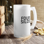 Four Silos Frosted Glass Beer Mug
