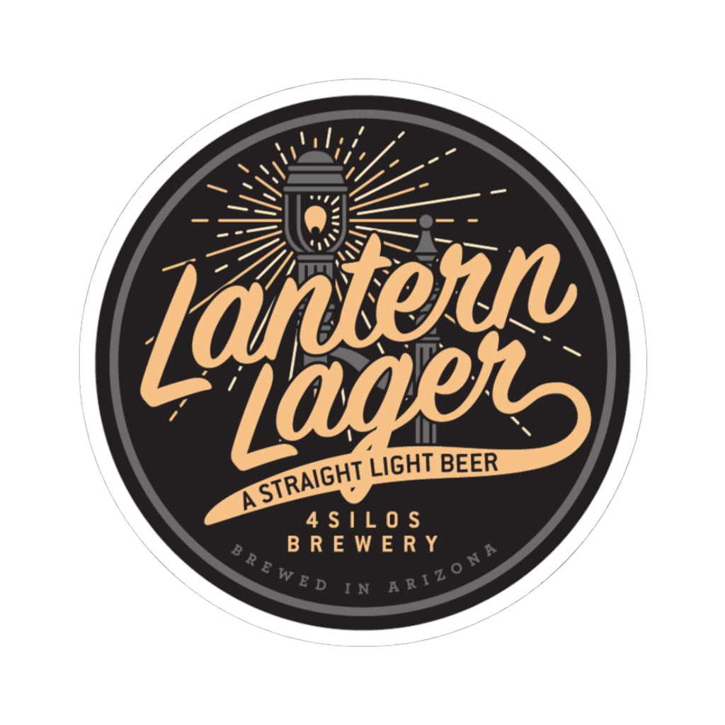 Lantern Lager Beer Logo Sticker