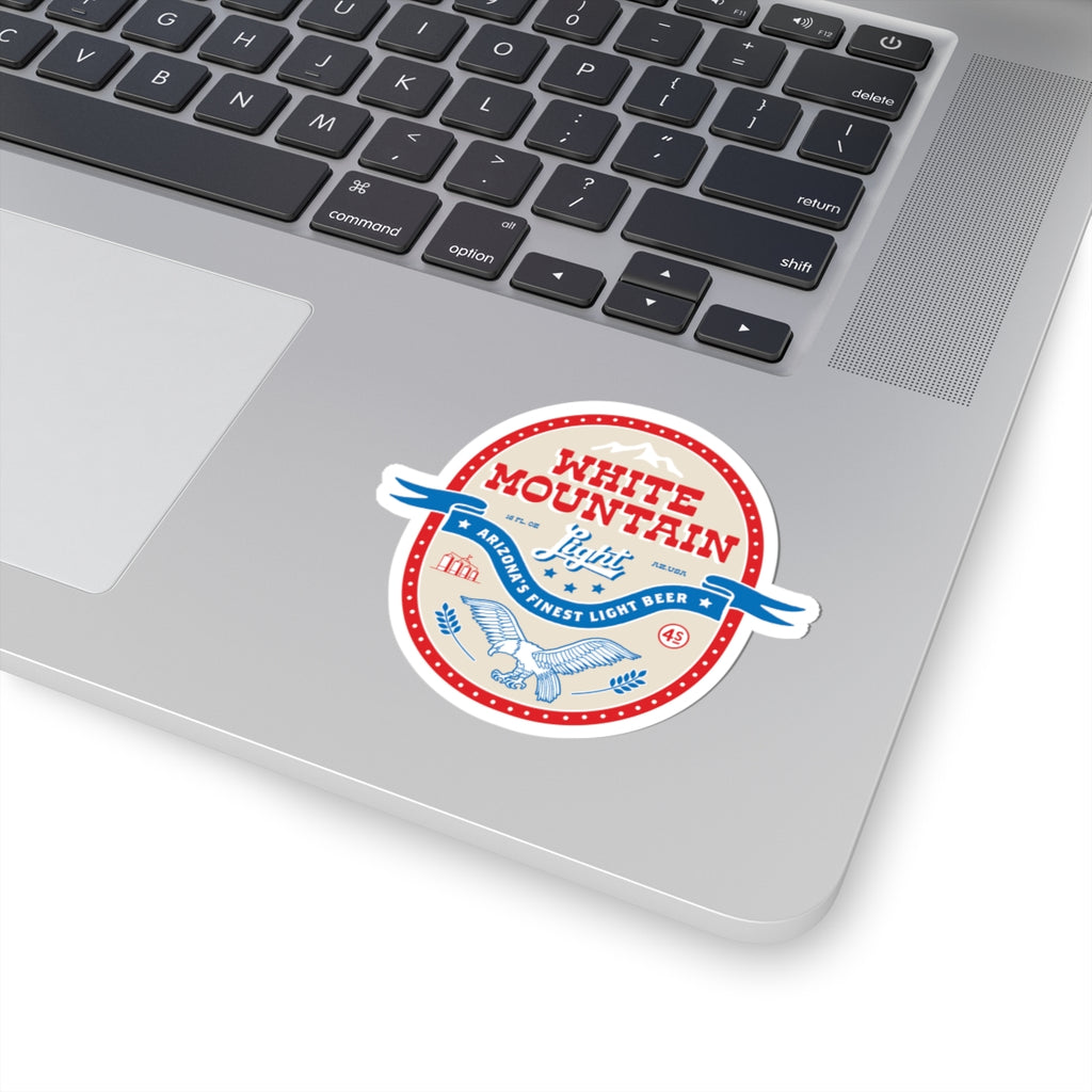 White Mountain Beer Logo Sticker