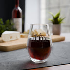 Four Silos Stemless Wine Glass